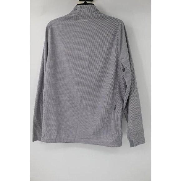 Travis Mathew Jacket Mens Medium Long Sleeve Striped Full Zip Golf casual pocket - Picture 5 of 16